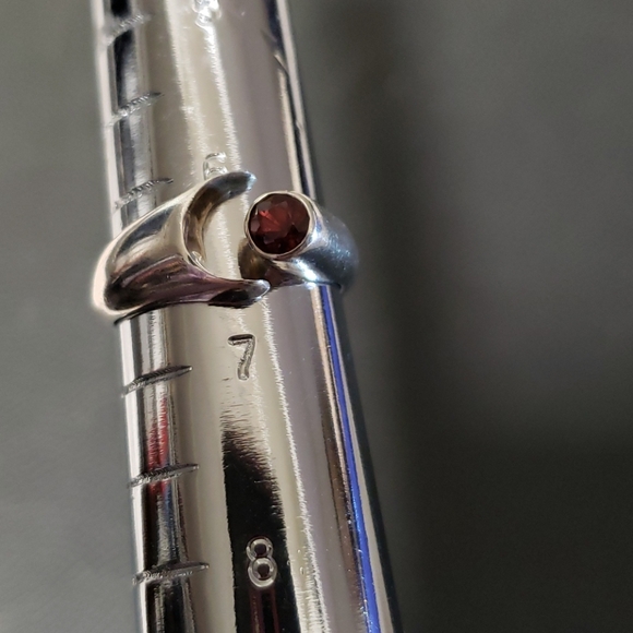 Garnet open ring - Picture 6 of 9